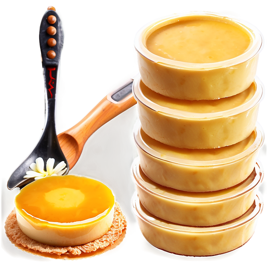 Classic Flan Dessert Preparation Png 06132024