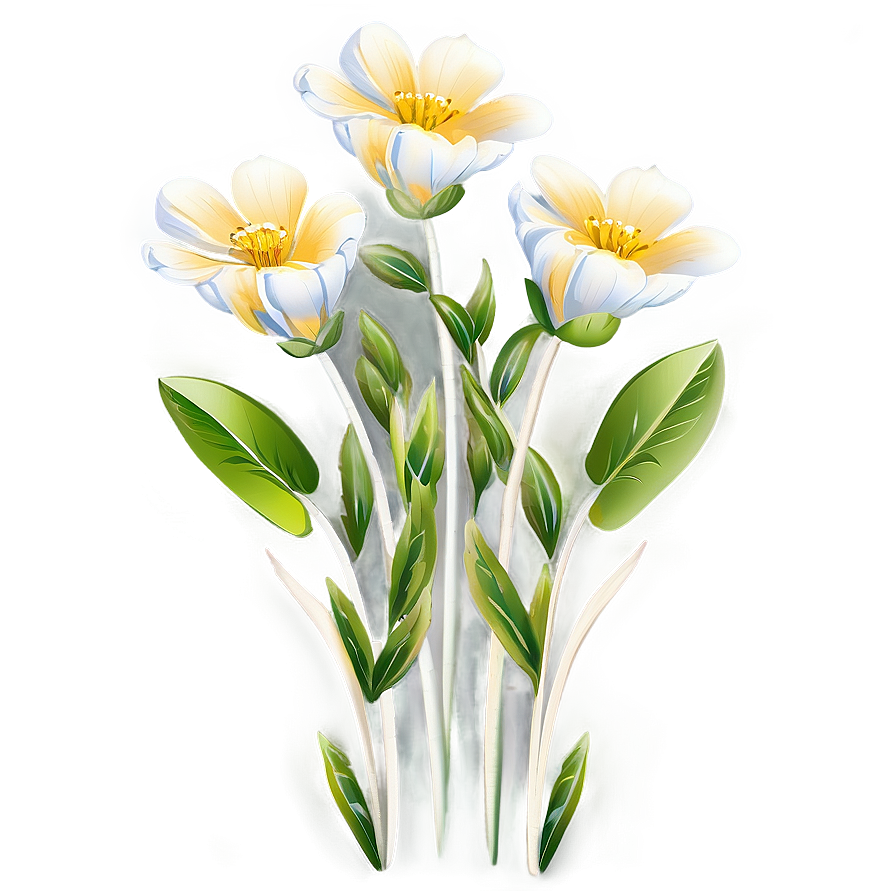 Classic Flower Illustration Png Otb39