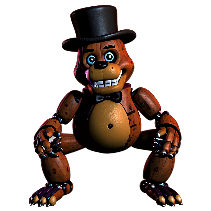 Classic Freddy Fazbear Design Png Lui