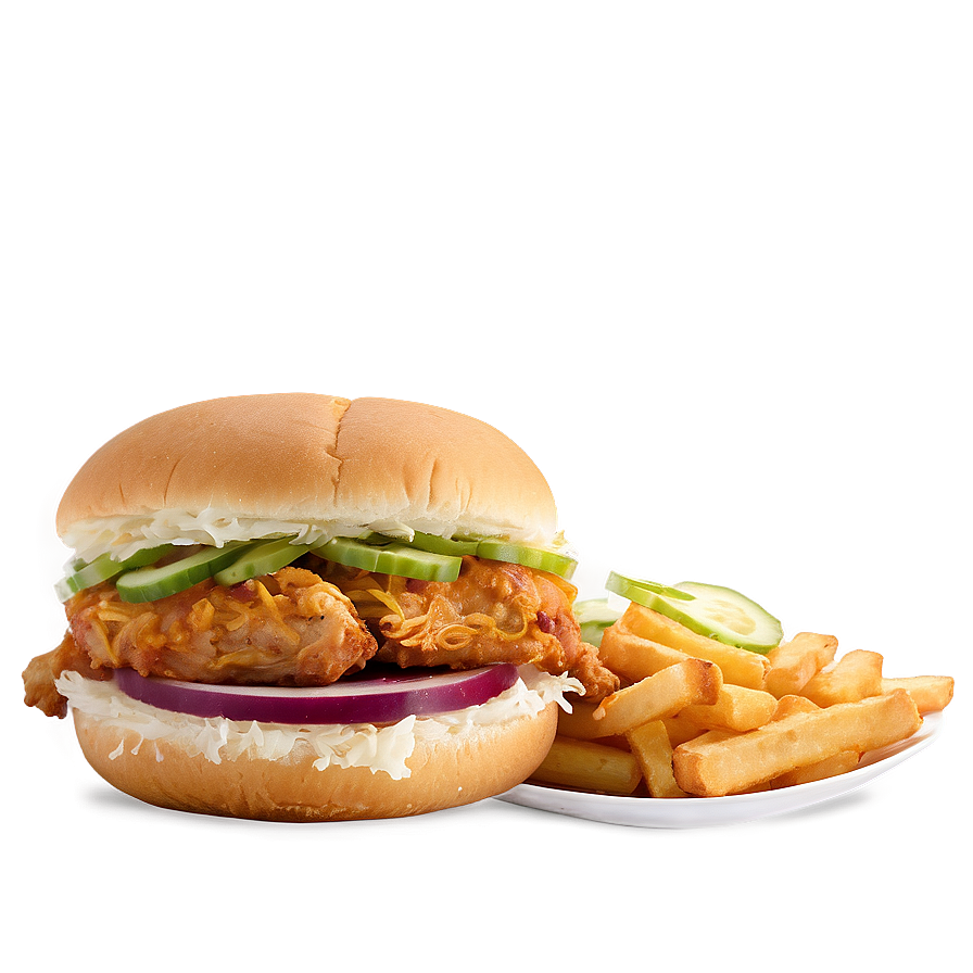 Classic Fried Chicken Sandwich Png Mfm83