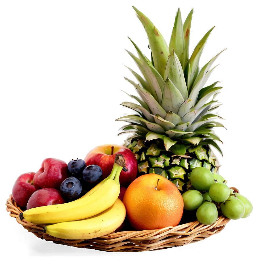 Classic Fruit Basket Png 14