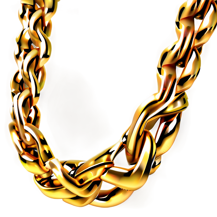 Classic Gold Chain Png 05042024