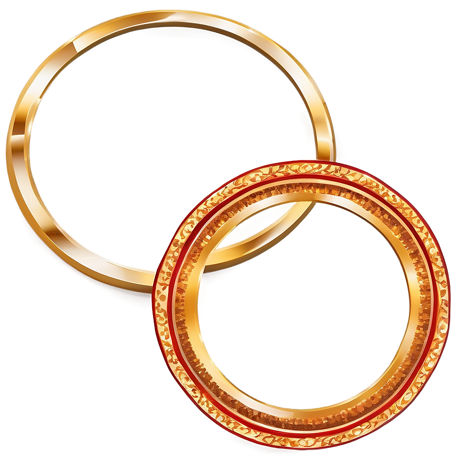 Classic Gold Circle Frame Png 16