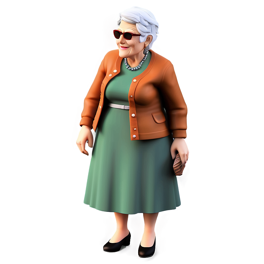 Classic Grandma Figure Png Cks10