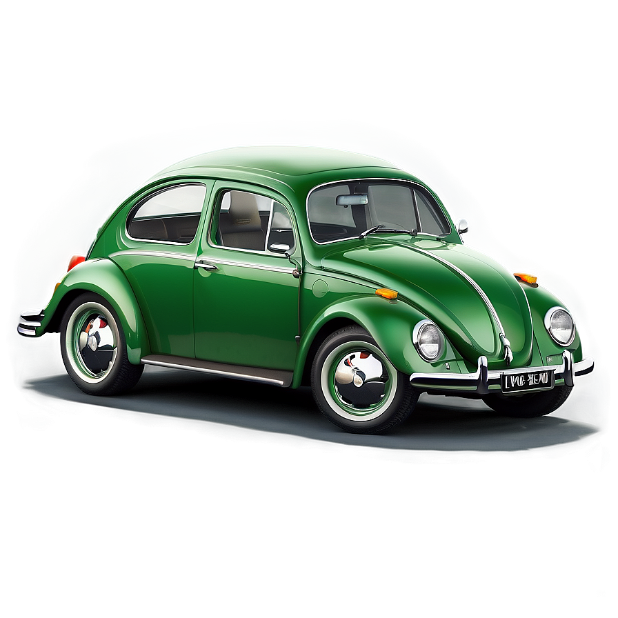 Classic Green Vw Beetle Png 27