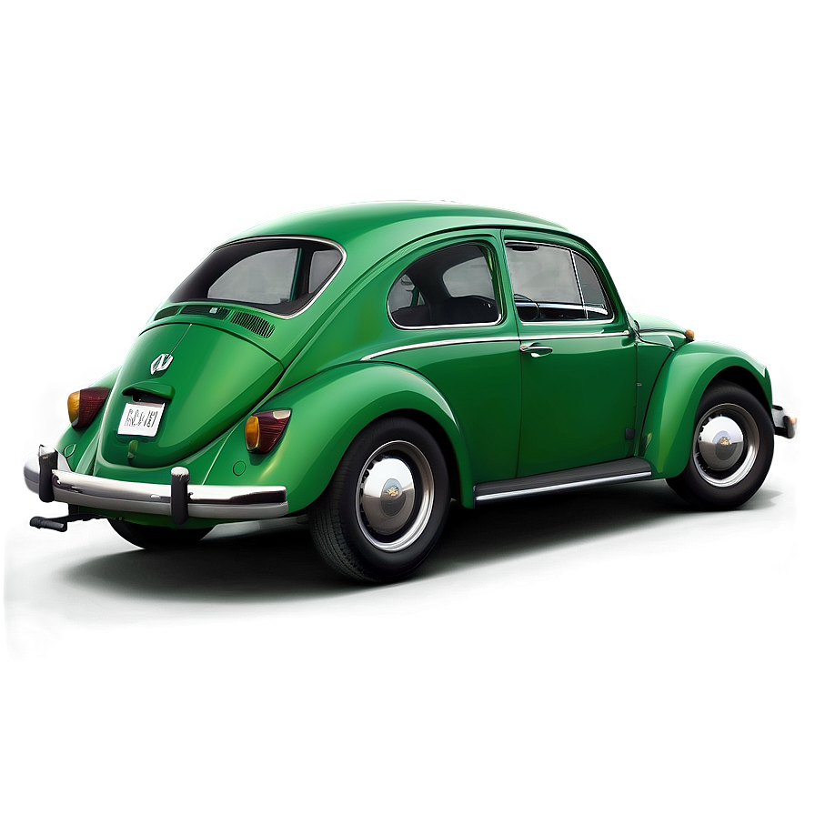 Classic Green Vw Beetle Png 95