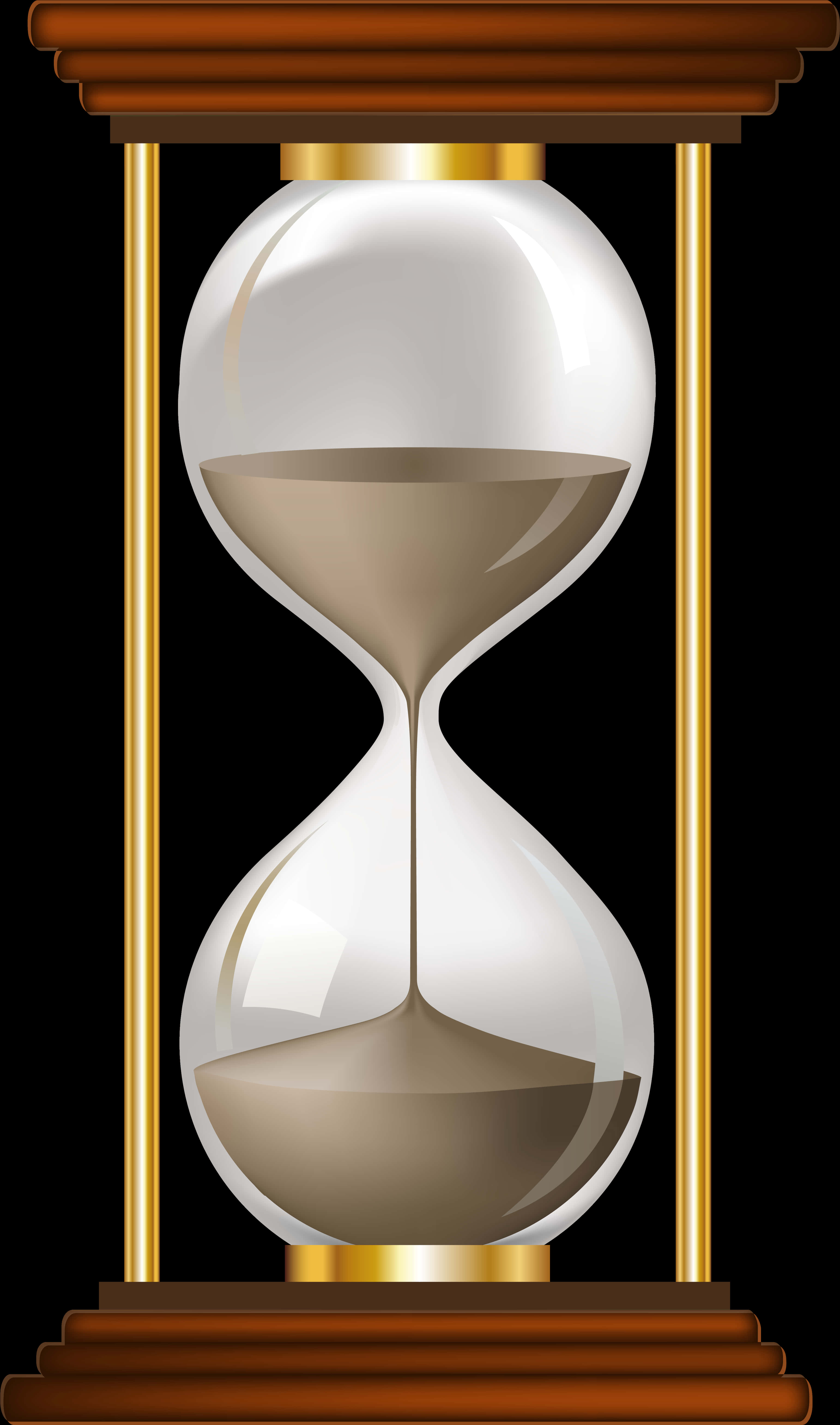 Classic Hourglass Vector Illustration