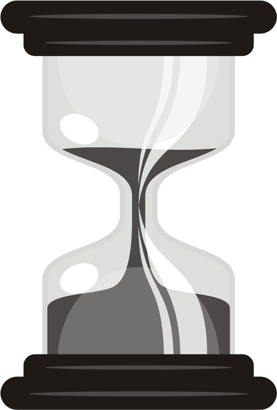 Classic Hourglass Vector Illustration