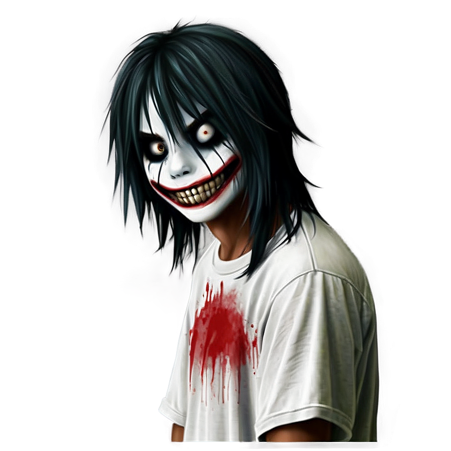 Classic Jeff The Killer Portrait Png 06252024