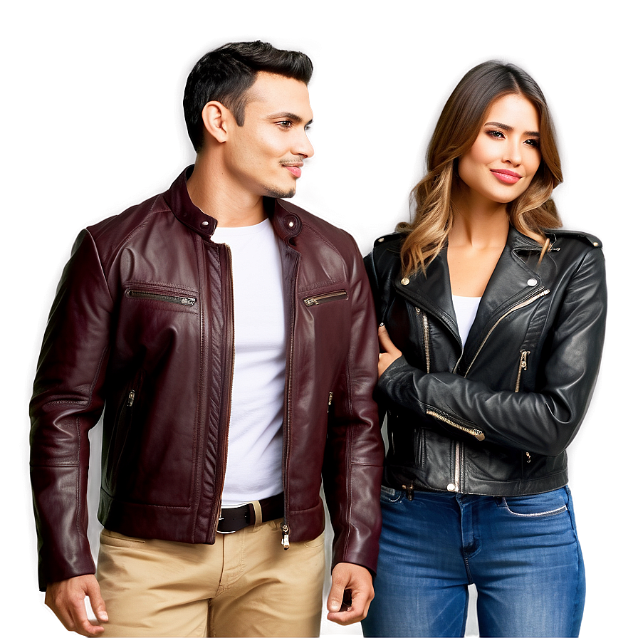 Classic Leather Jacket Png 06122024