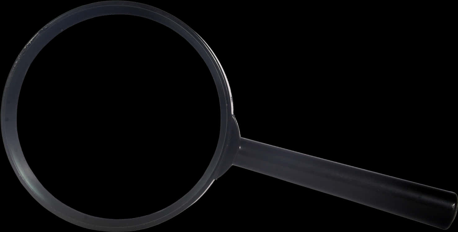 Classic Magnifying Glasson Black Background