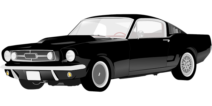 Classic Muscle Car Vector