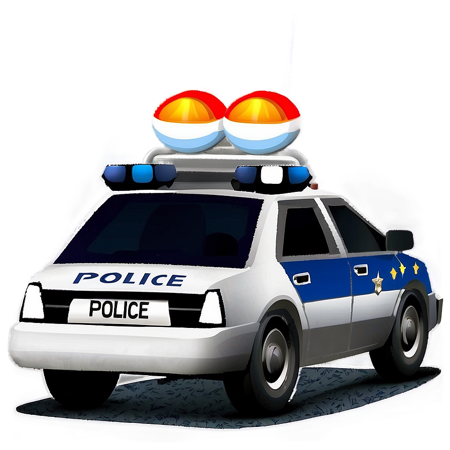 Classic Police Car Png Oed