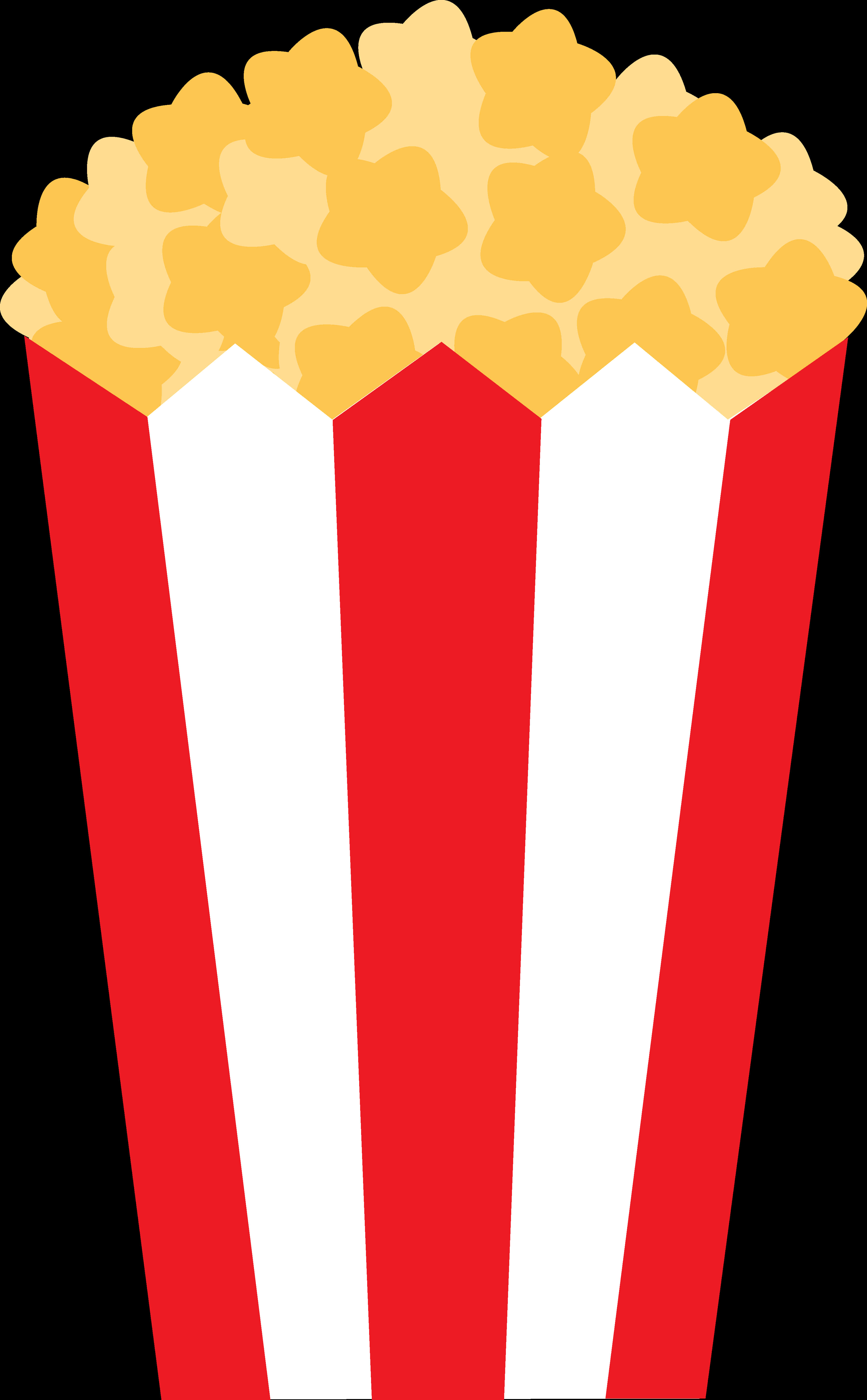 Classic Popcorn Box Clipart