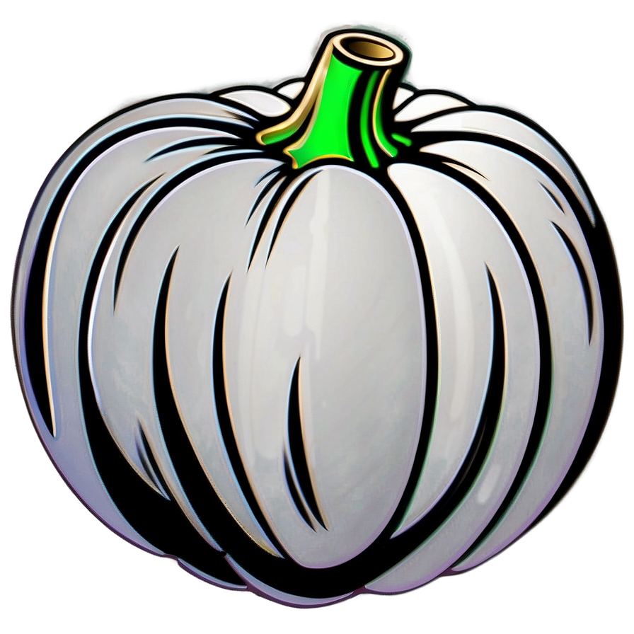 Classic Pumpkin Outline Design Png Bmu