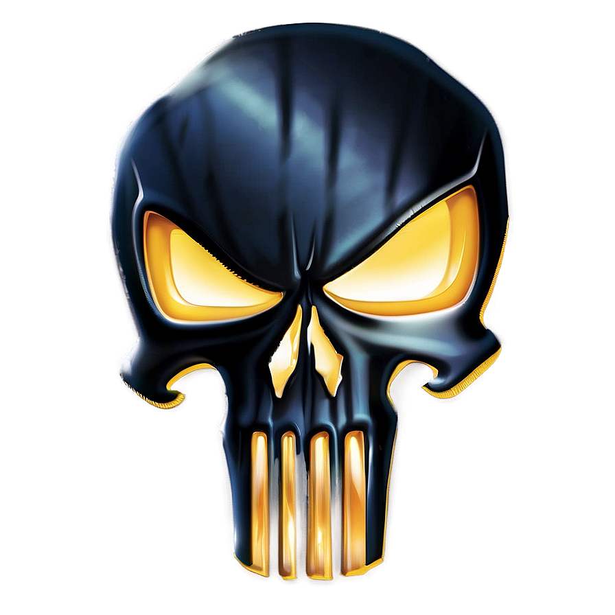 Classic Punisher Skull Icon Png Din28