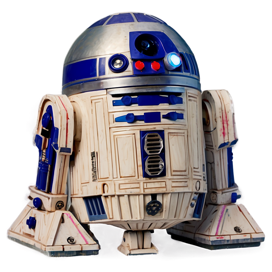 Classic R2d2 Standing Pose Png Axo