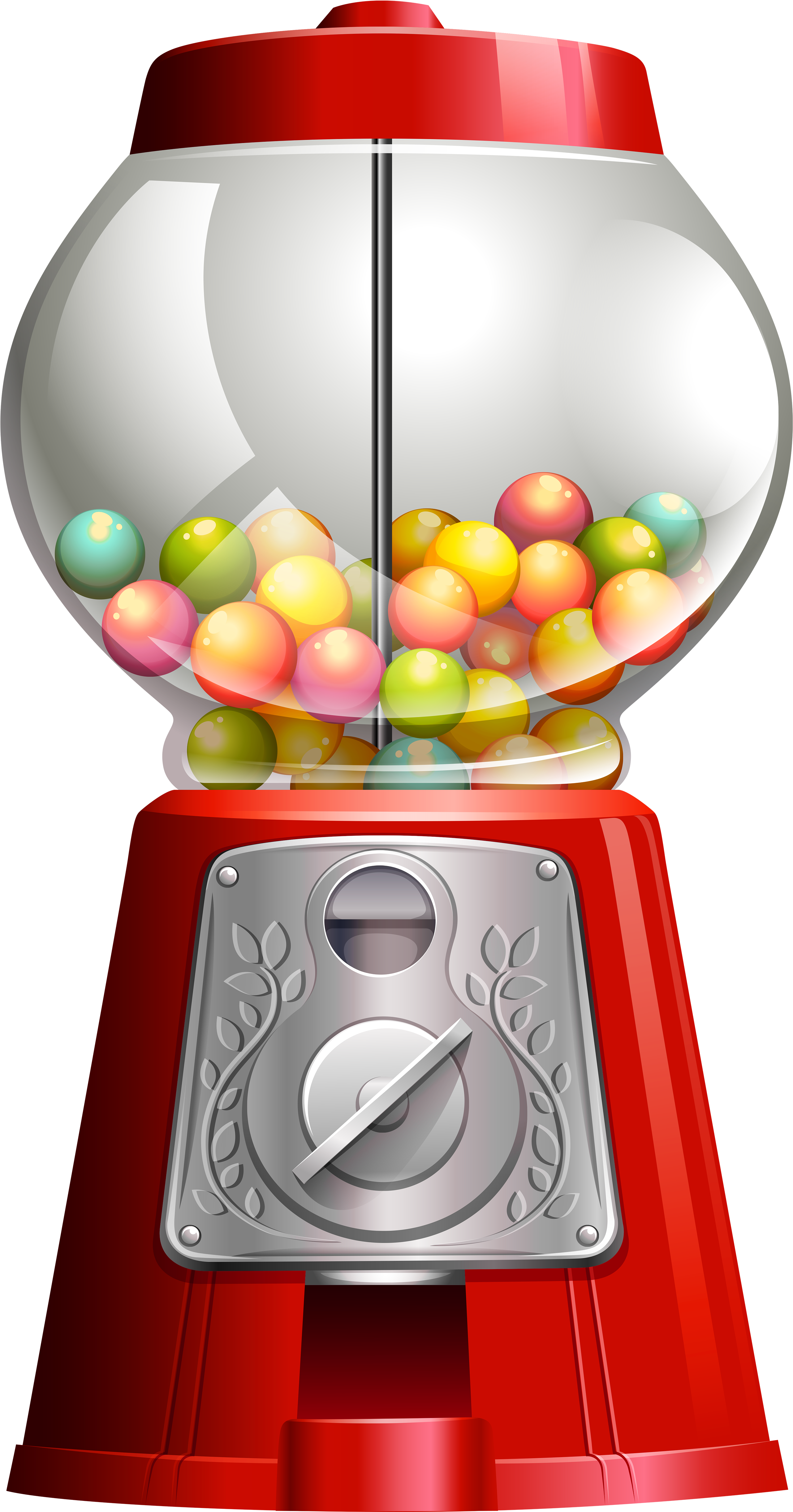 Classic Red Gumball Machine