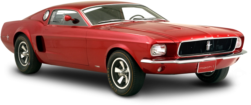 Classic Red Mustang Mach1