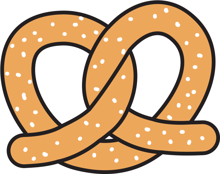 Classic Salted Pretzel Illustration