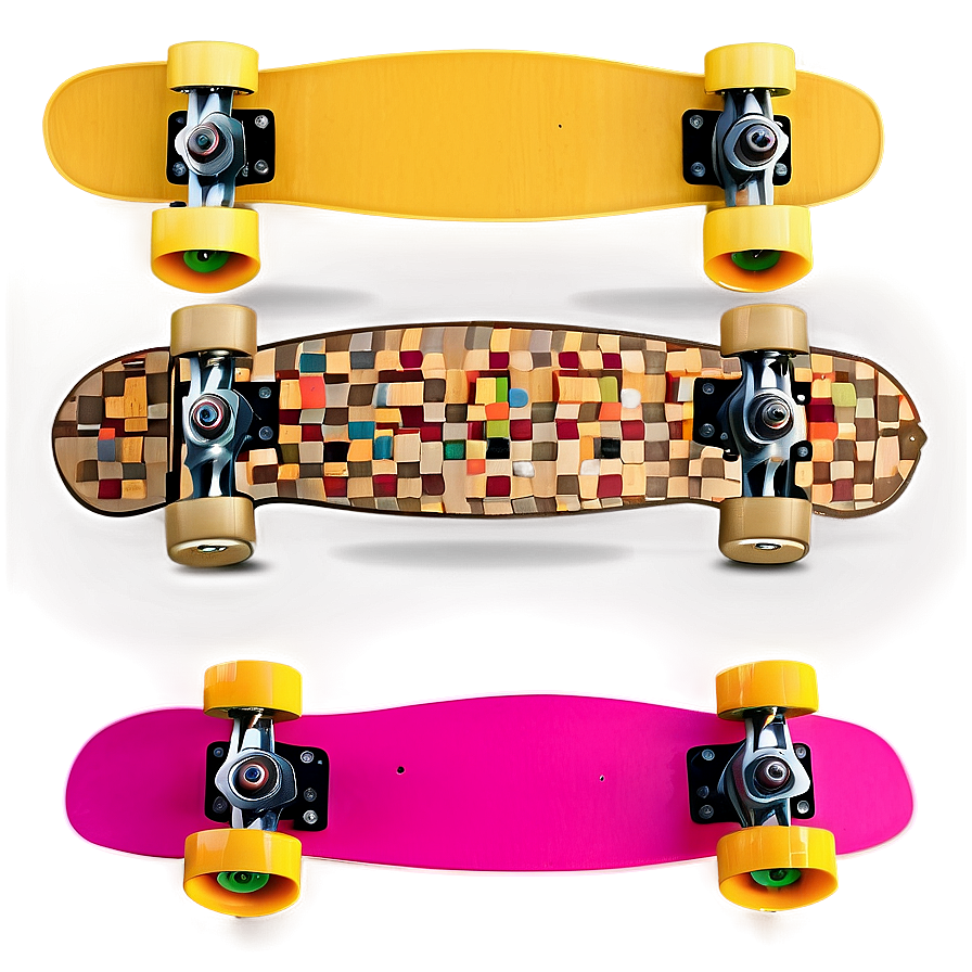 Classic Skateboard Design Png Yde1