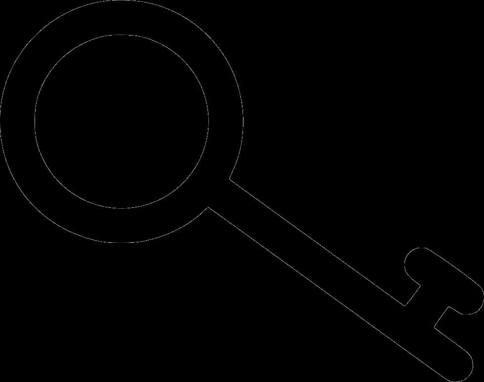 Classic Skeleton Key Silhouette