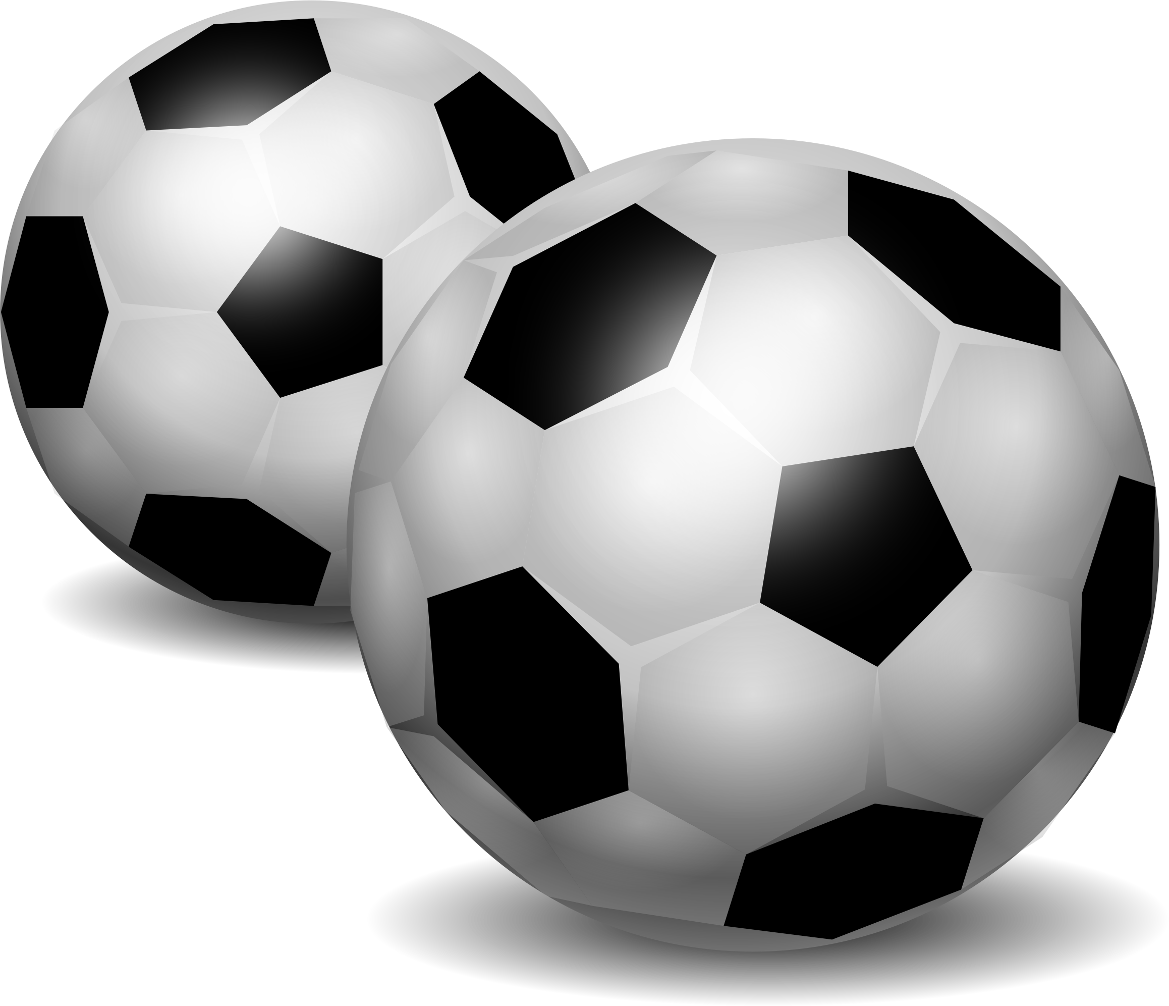 Classic Soccer Balls Clipart