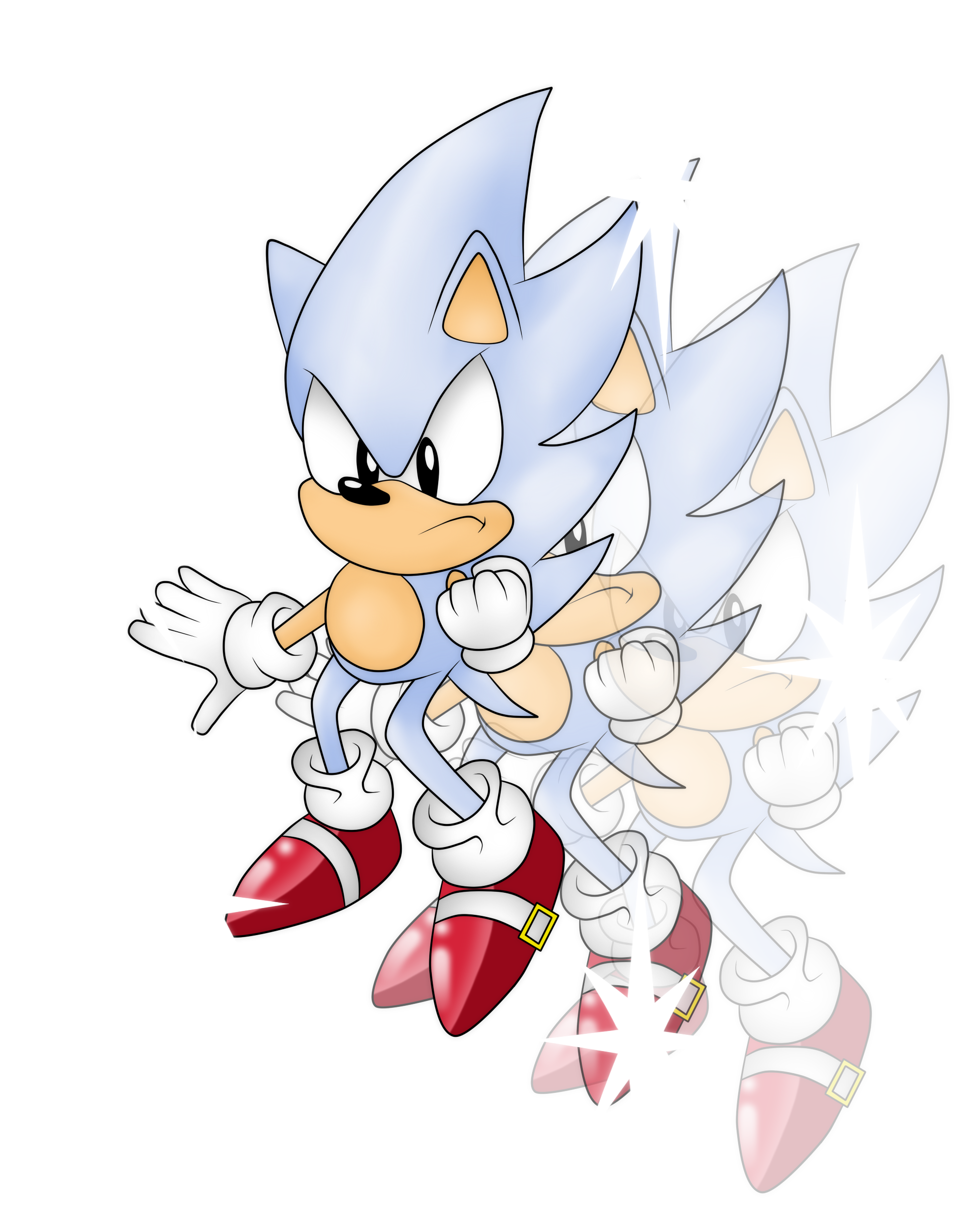Classic Sonic Multiple Poses