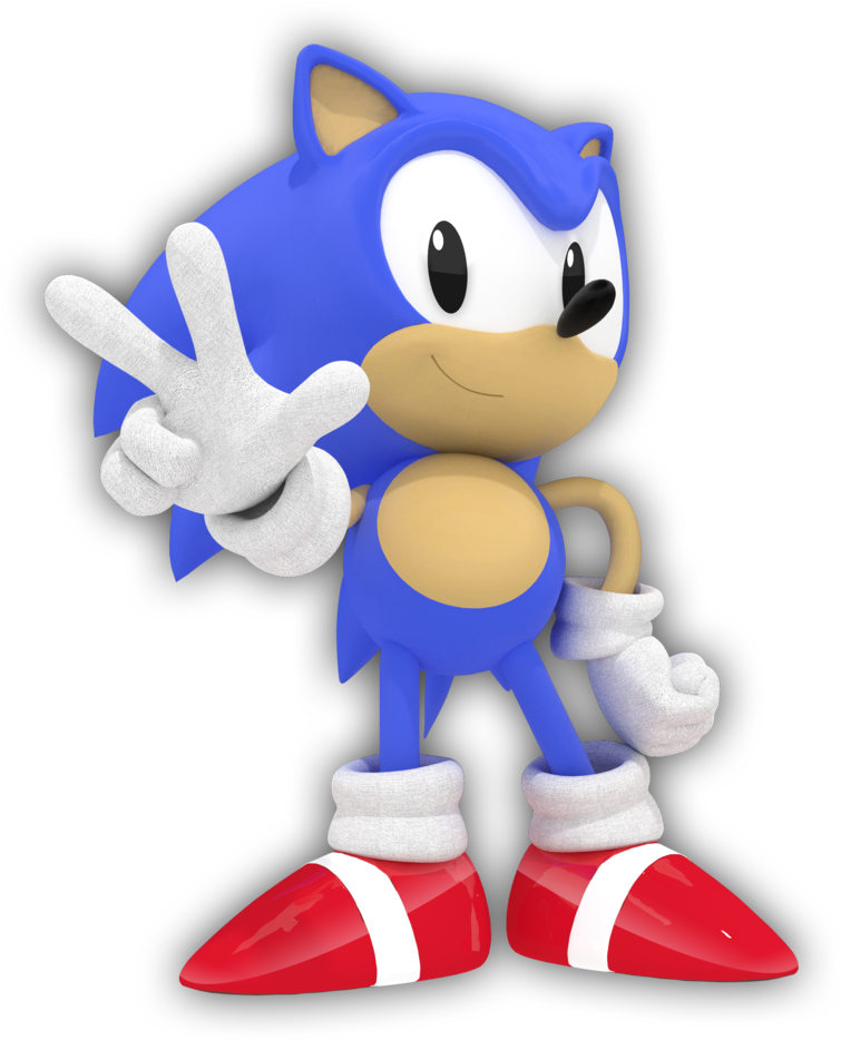 Classic Sonic Peace Sign