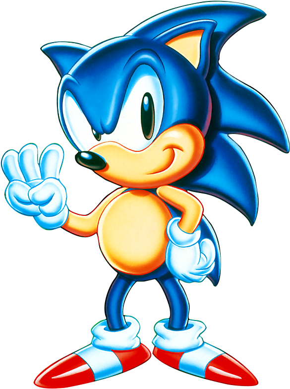 Classic Sonic Peace Sign