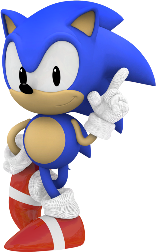 Classic Sonic Pointing Pose