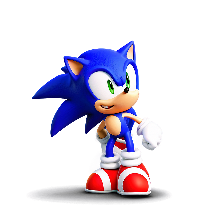 Classic Sonic Pose Png Clr56