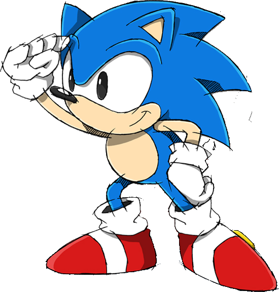 Classic Sonic Saluting