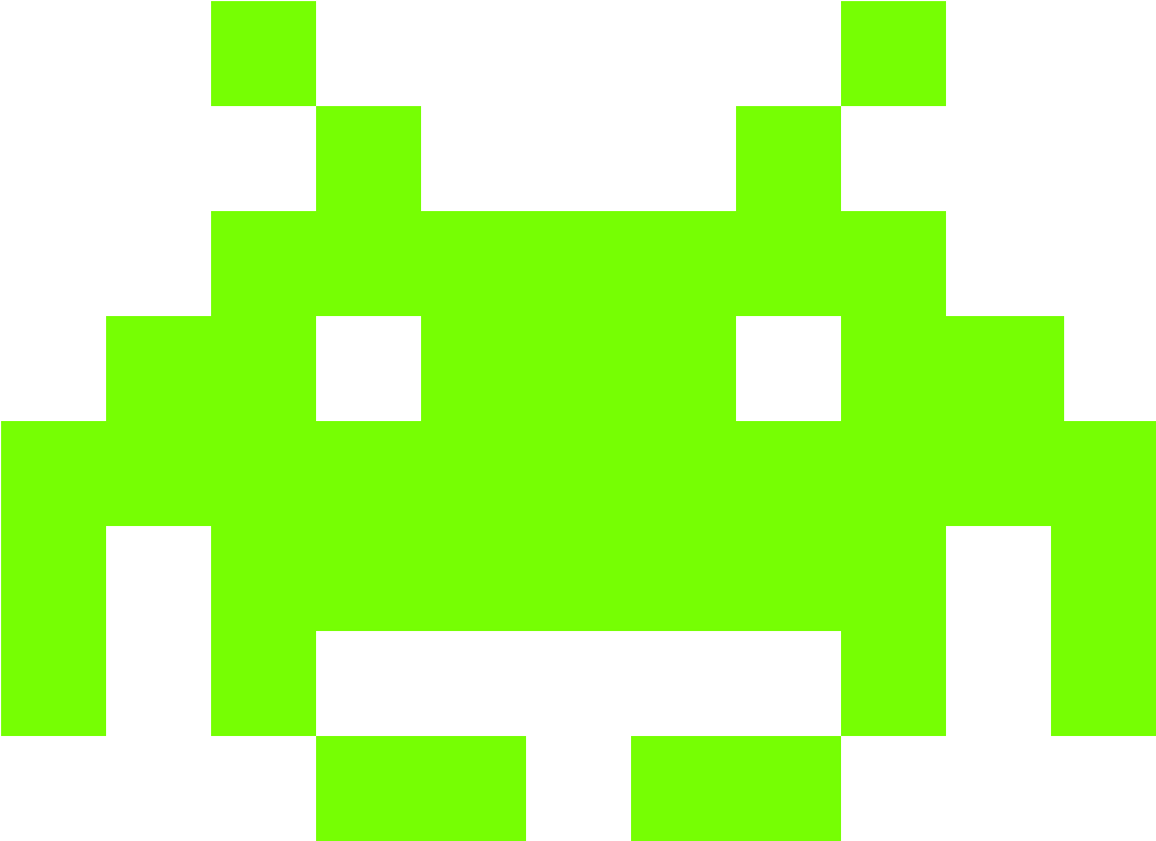 Classic Space Invader Alien