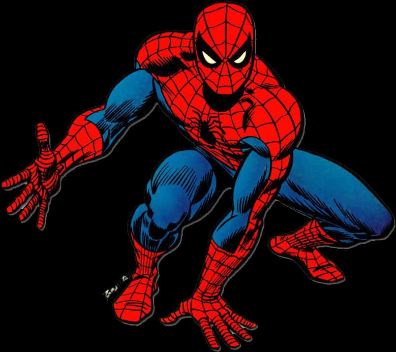 Classic Spiderman Clipart
