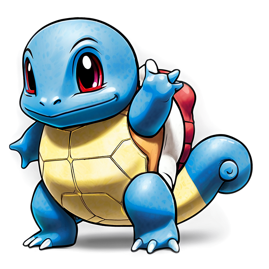 Classic Squirtle Pose Png 73