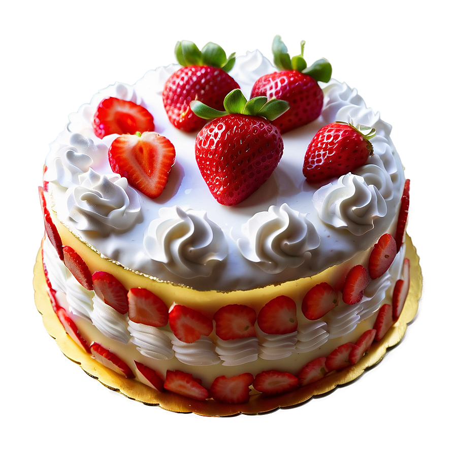 Classic Strawberry Cake Png Tuw99