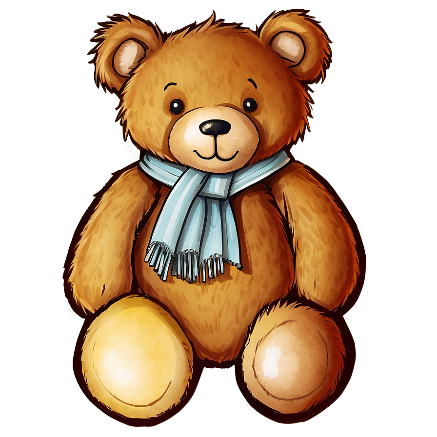 Classic Teddy Bear Drawing Png 28