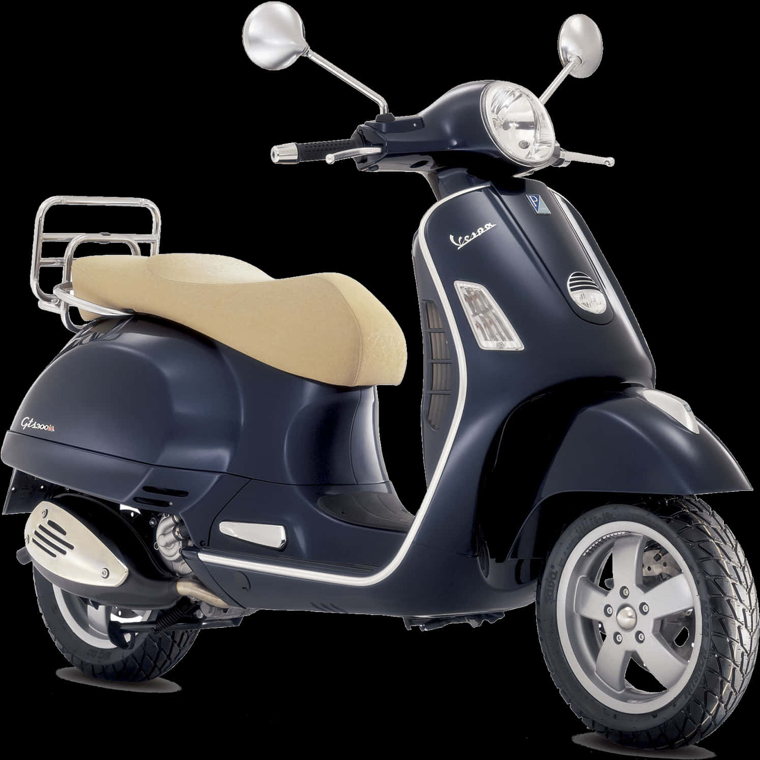 Classic Vespa Scooter Profile