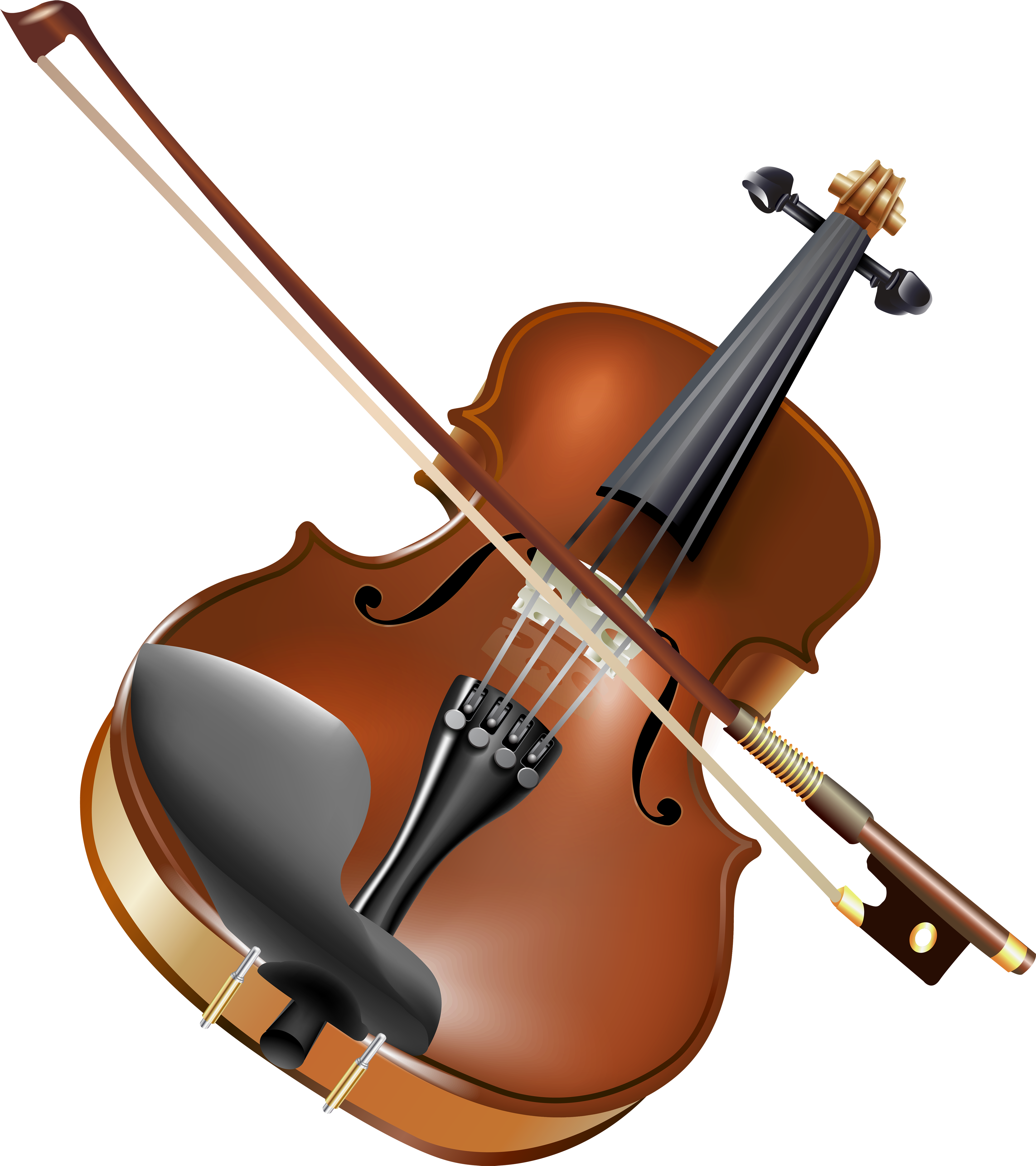 Classic Violinand Bow Illustration