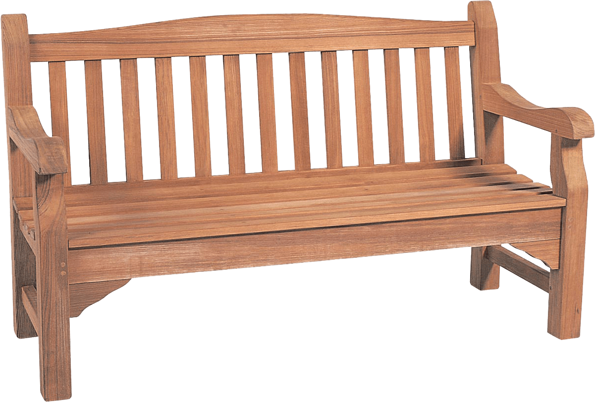 Classic Wooden Park Bench