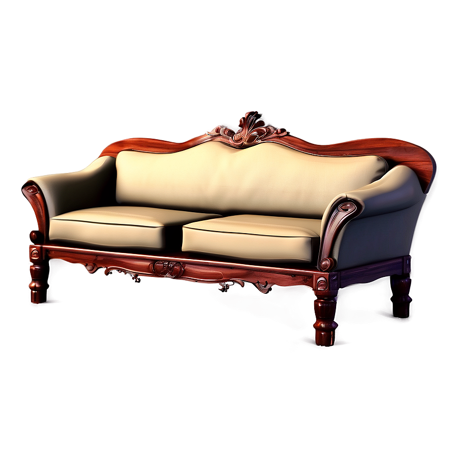 Classic Wooden Sofa Png Wxy