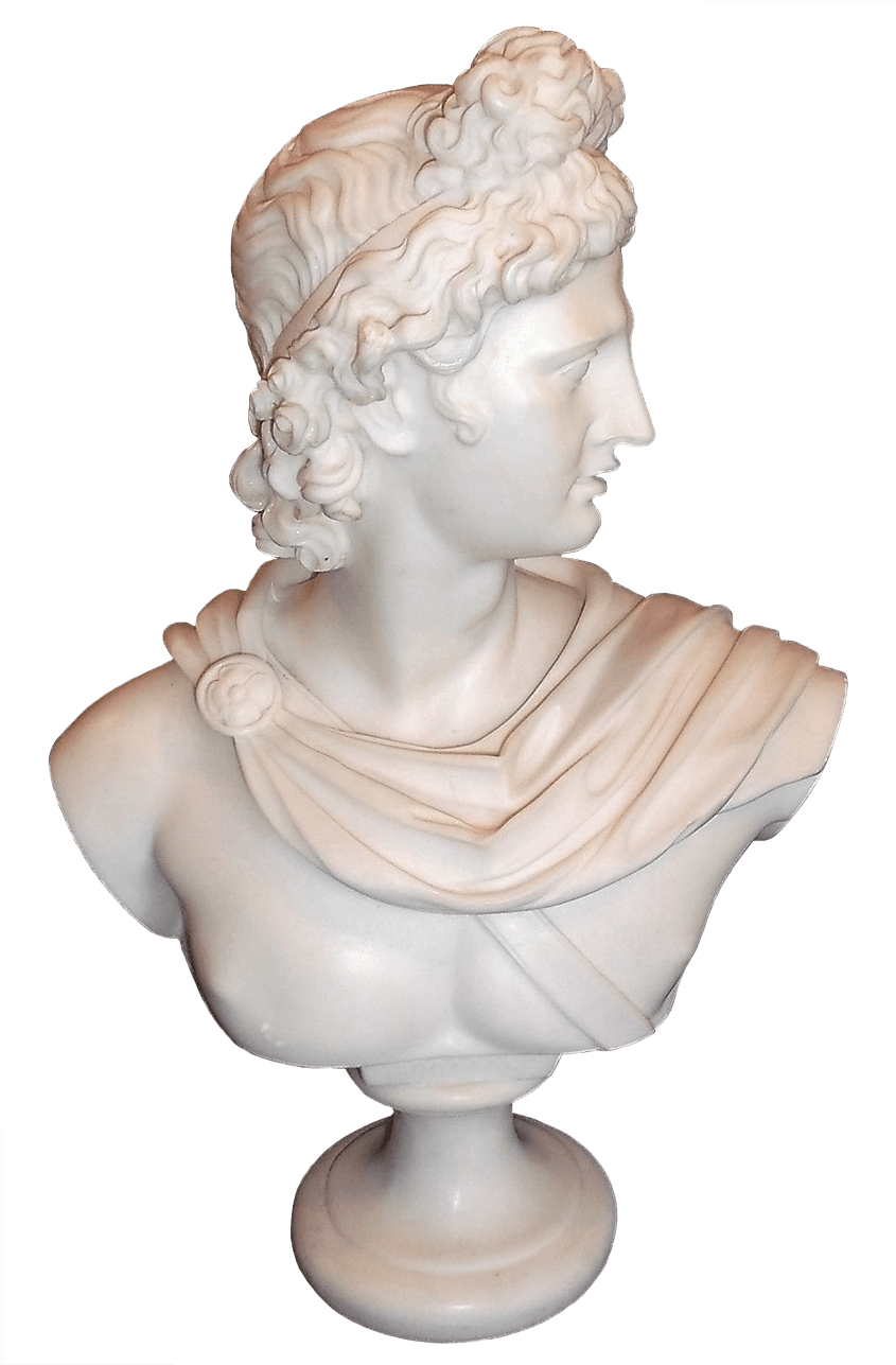 Classical Apollo Bust Sculpture