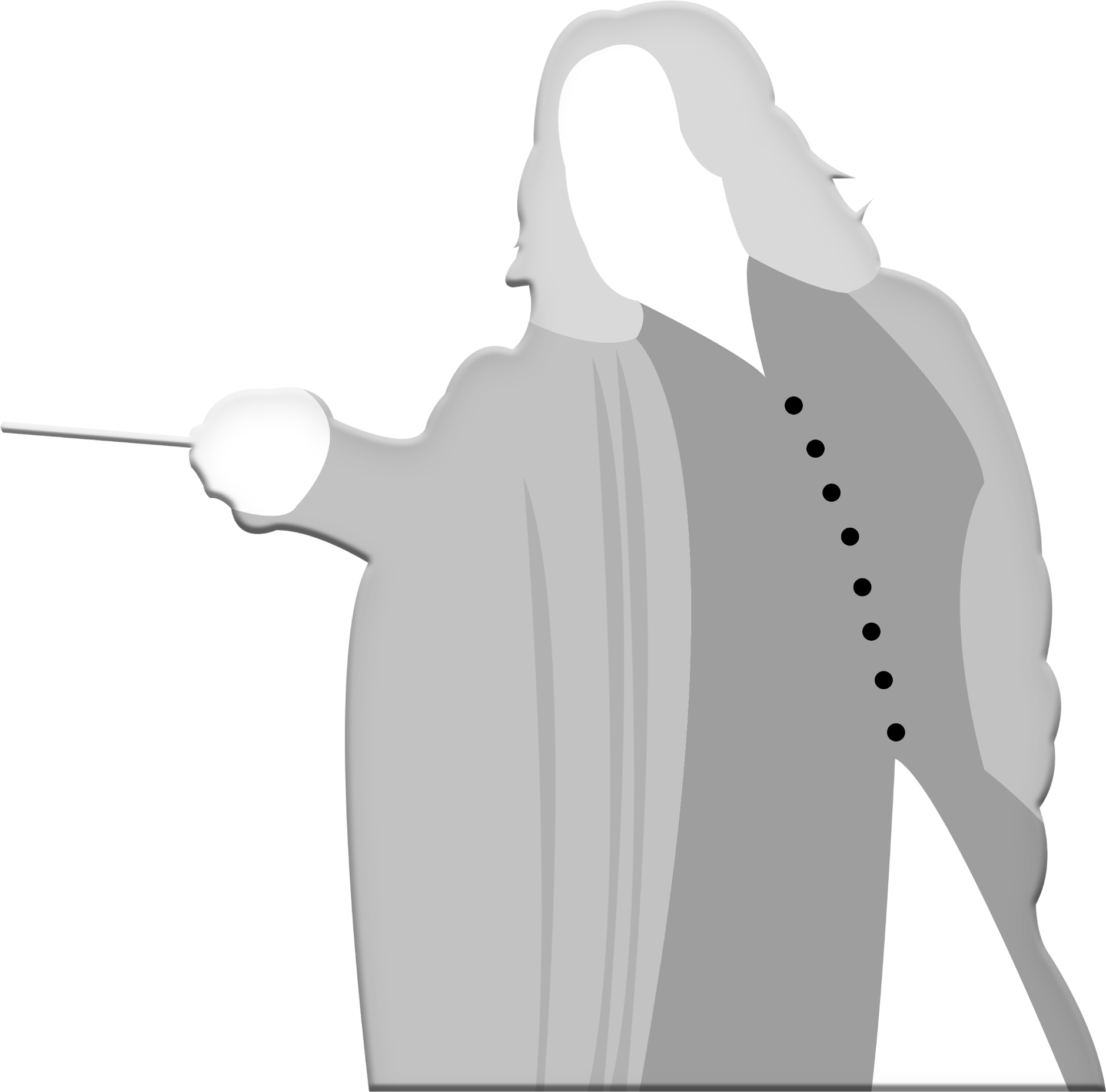 Classical Professor Silhouette