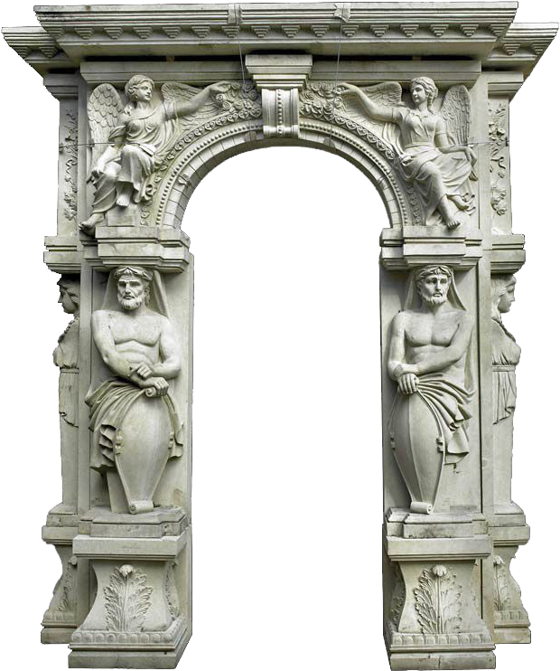 Classical Stone Archway Sculpture