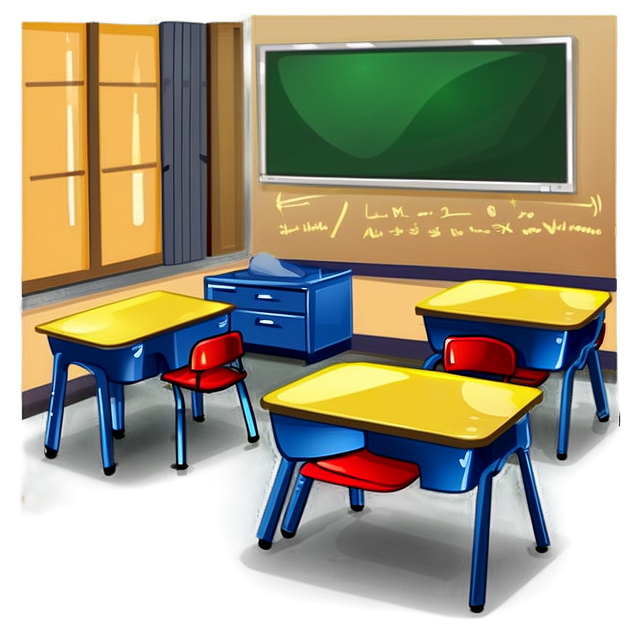 Classroom Cartoon Png Wed56