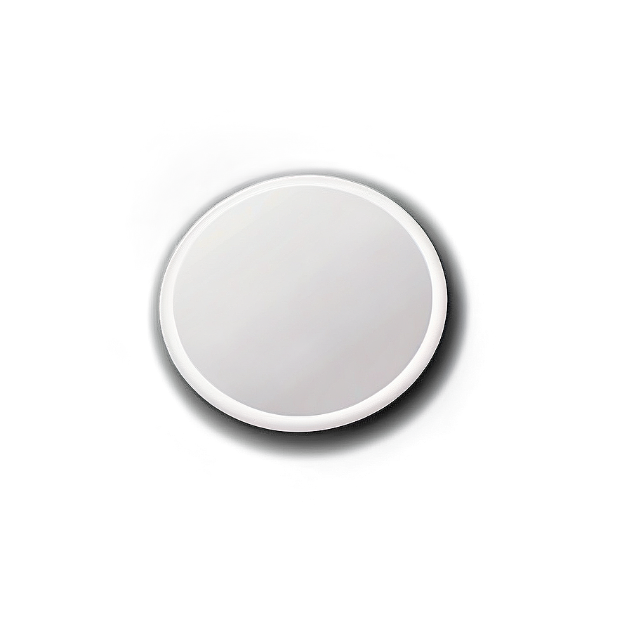 Clean White Circle Illustration Png 13