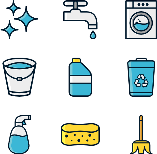 Cleaning Icons Set