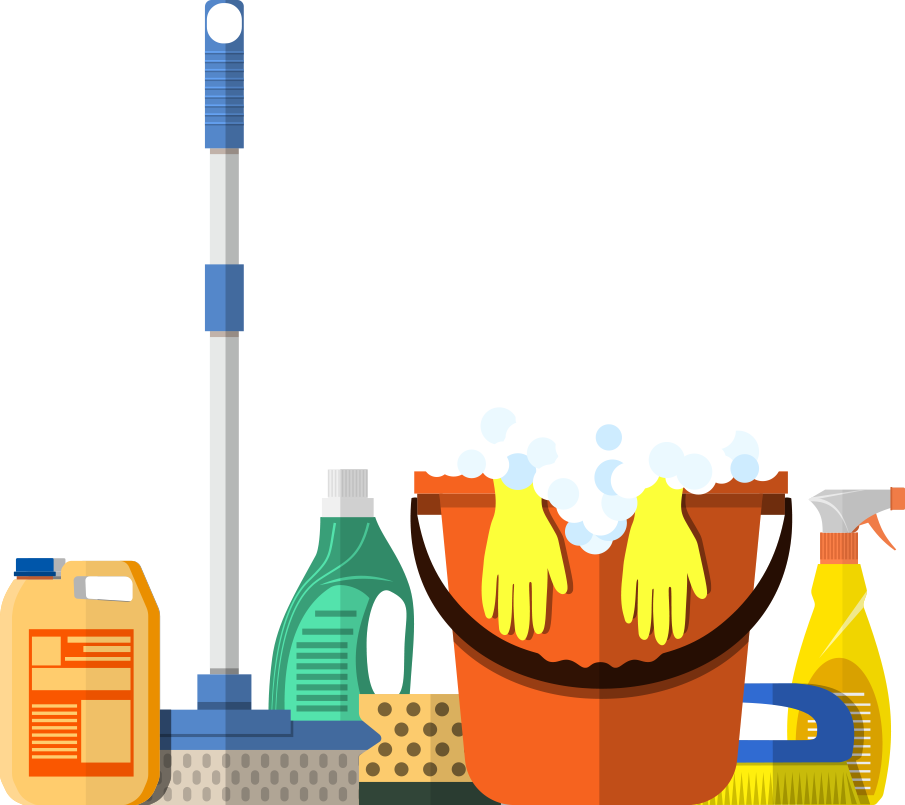 Cleaning Supplies Vector Illustration