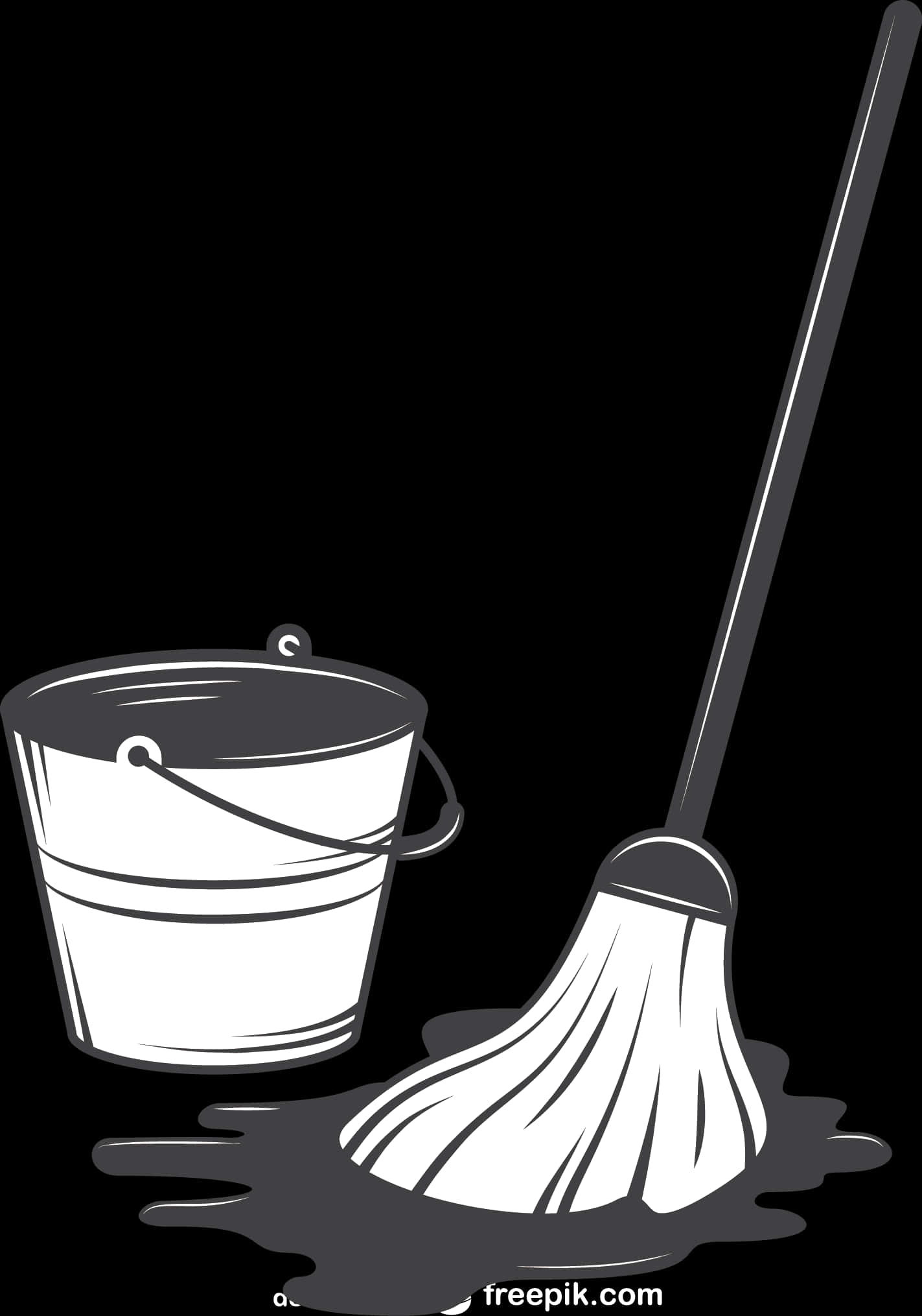 Cleaning Tools Vector Illustration